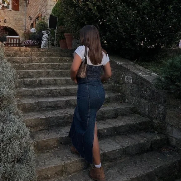 NEW Zara denim midi dress - Picture 13 of 16